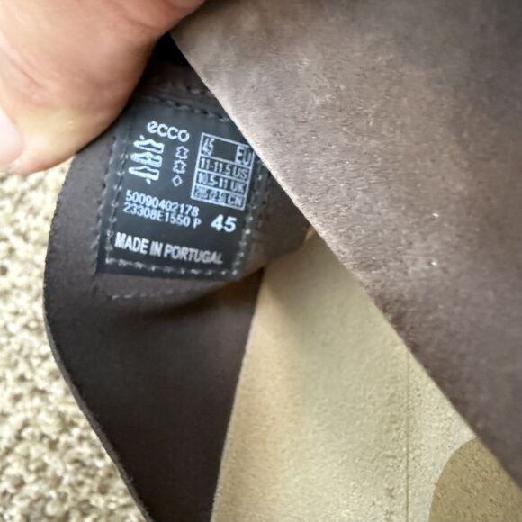 Ecco 2nd Cosmo Sandals Slide Brown Mens Size 45 / 11-11.5 - Picture 8 of 11